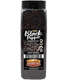 Mendocino Label / Black Peppercorns 16 oz Jar