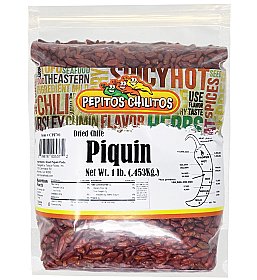 Pepitos Chilitos Chile Piquin 1lb Bag