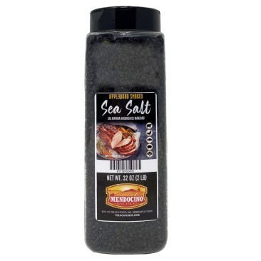 Mendocino Applewood Smoked Sea Salt 32 oz Jar