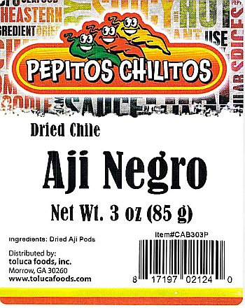 Pepitos Chilitos Chile Aji Panka Black 3oz bag