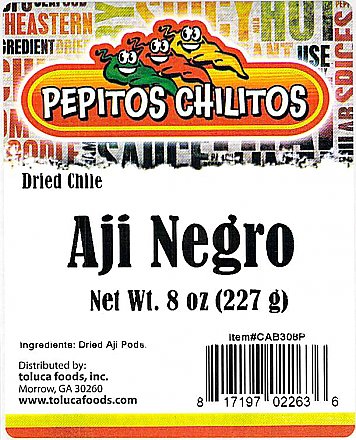 Pepitos Chilitos Chile Aji Panka Black 8oz bag