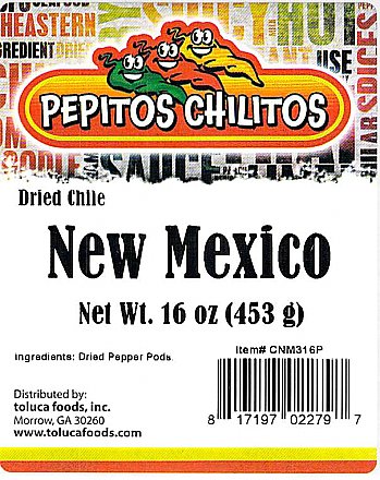 Pepitos Chilitos Chile Nuevo Mexico 1lb