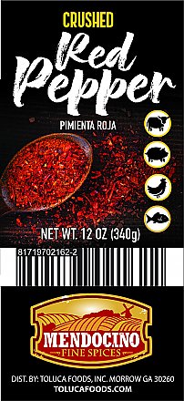 Mendocino Crushed Red Pepper 12oz Jar