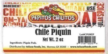 Pepitos Chilitos Chile Piquin 3oz Bag