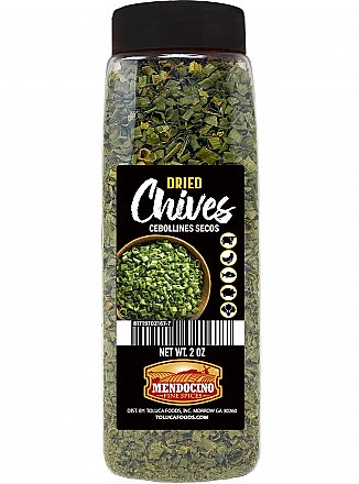 Mendocino Chives Dried 2 oz Jar