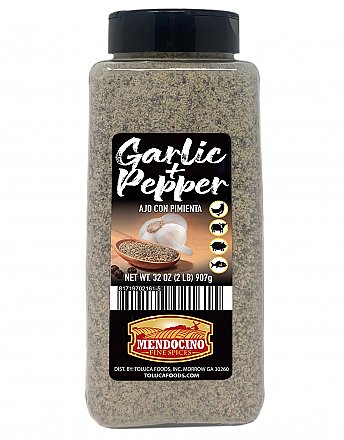 Mendocino Garlic Pepper 32oz Jar