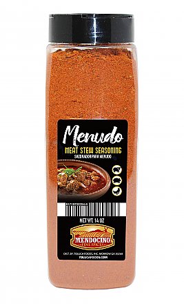 Menudo Meat Stew Seasoning 14oz Jar