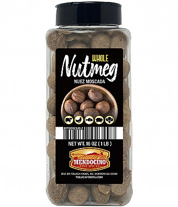Mendocino Whole Nutmeg 16oz Jar