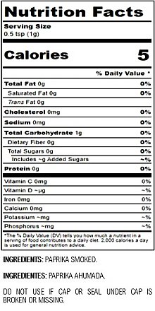 Mendocino Smoked Paprika 16oz Jar