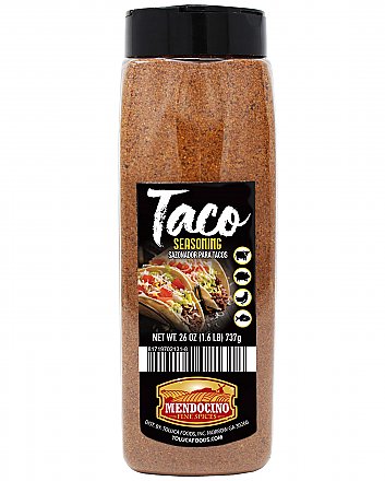 Mendocino Taco Seasoning 26oz Jar