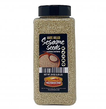 Mendocino Sesame Seeds Hulled 20oz Jar