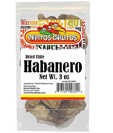 Pepitos Chilitos Chile Habanero 3oz Bag
